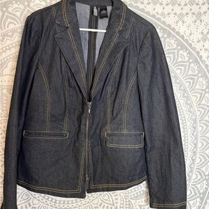 Bisou Bisou Dark Denim Blazer